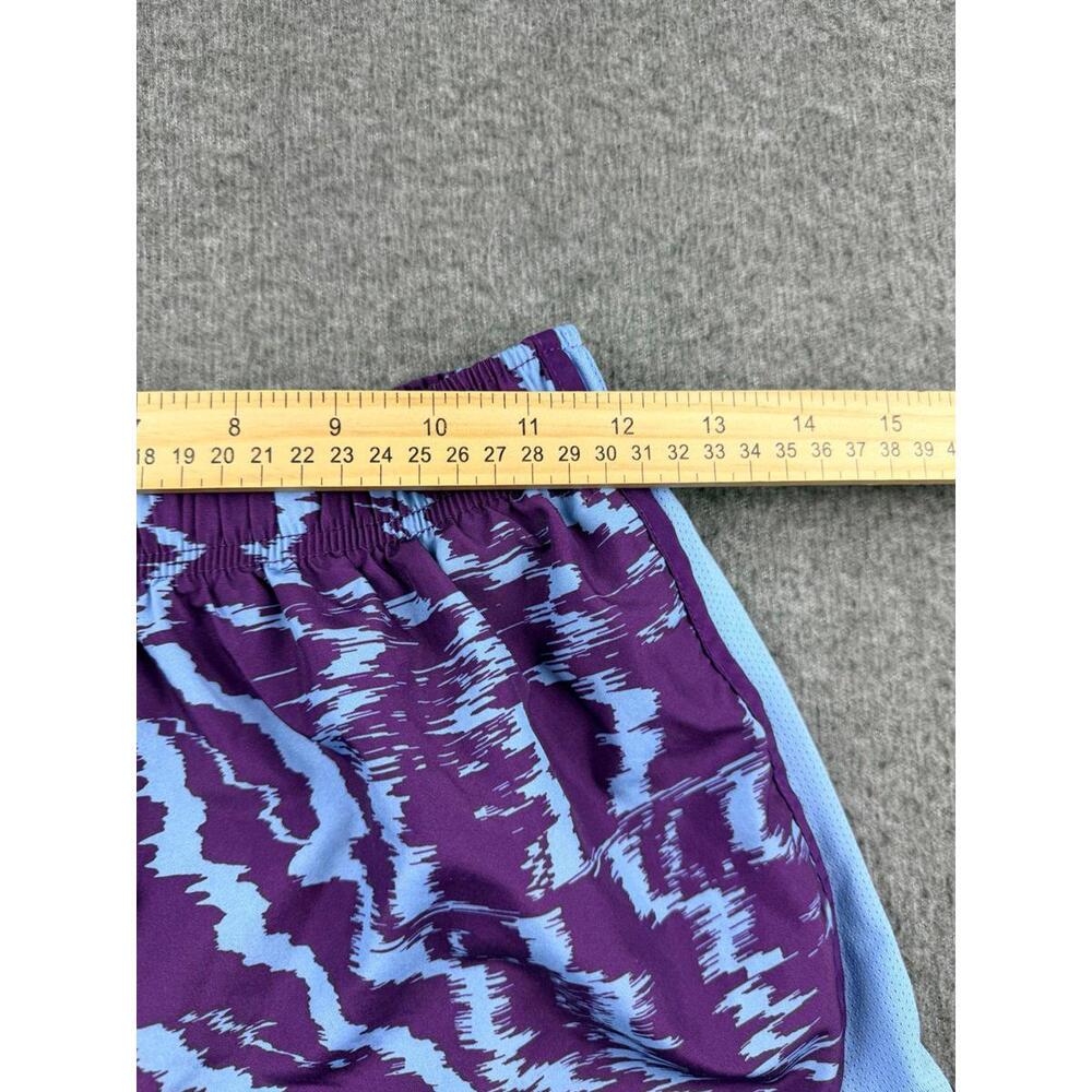 Nike Women's S Small Dri-FIT Tempo Running Shorts Purple Blue Print Lined‎ - Picture 9 of 10
